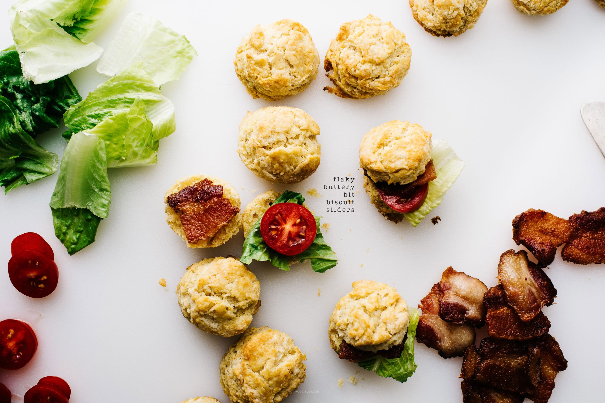 blt buttermilk biscuit slider recipe - www.iamafoodblog.com