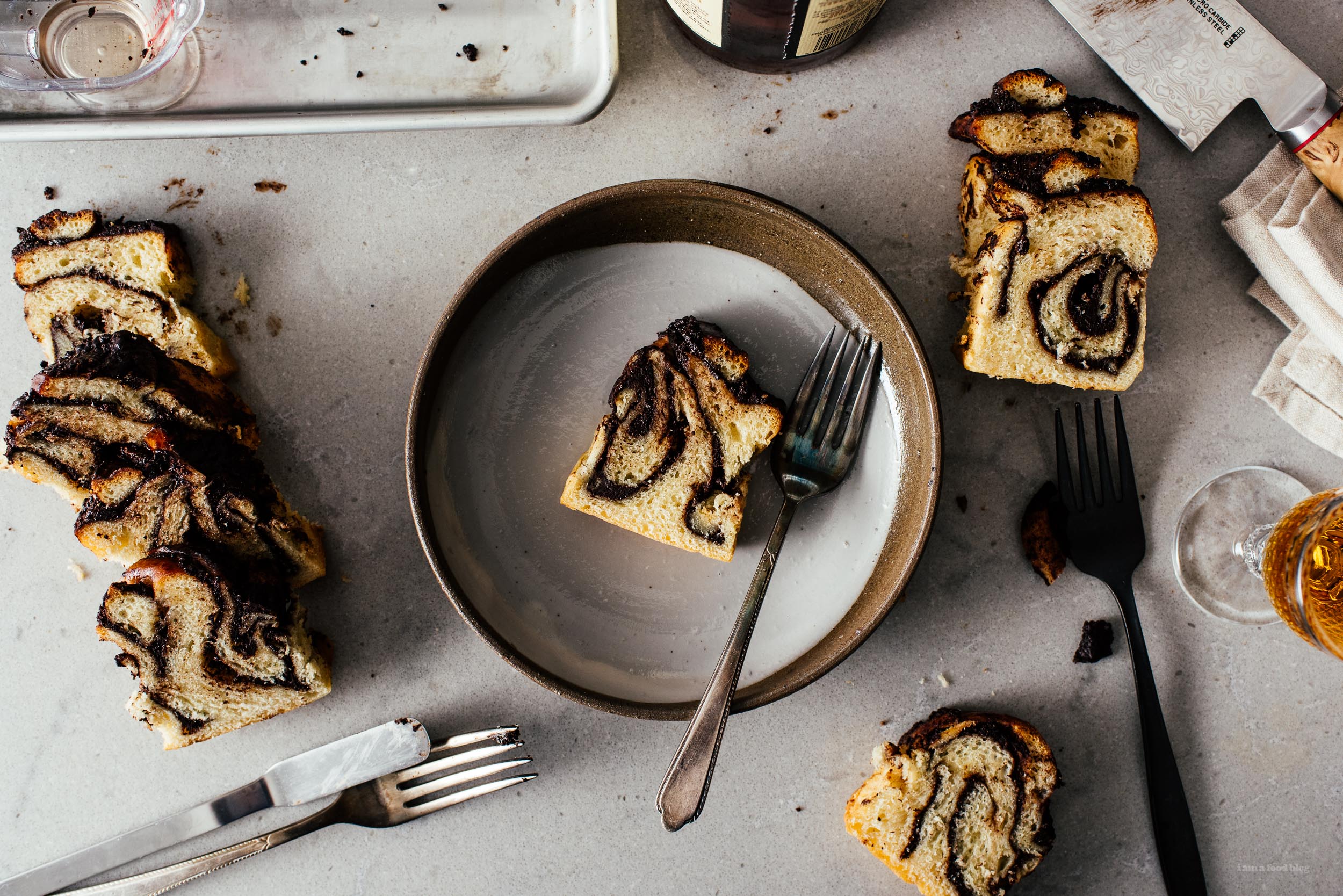 Small Batch Mini Chocolate Sourdough Babka Loaf | www.iamafoodblog.com