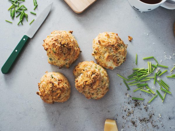 Small Batch Black Pepper Parmesan Chive Biscuit Recipe