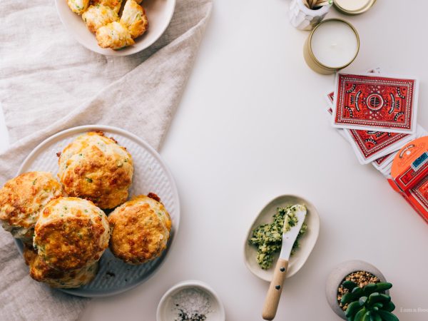 Extra Flaky Sky High Cheddar Scallion Biscuits